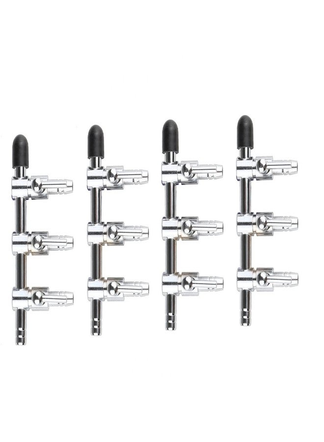 bnafes مضخة تحكم بتدفق الهواء لحوض السمك من بنافيس، مضخة تدفق هواء ثلاثية الاتجاهات، موزع أنابيب، صمام تحكم بذراع، عبوة من 4 قطع - Image 1